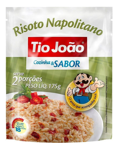 Risoto napolitano cozinha e sabor 175g Tio João