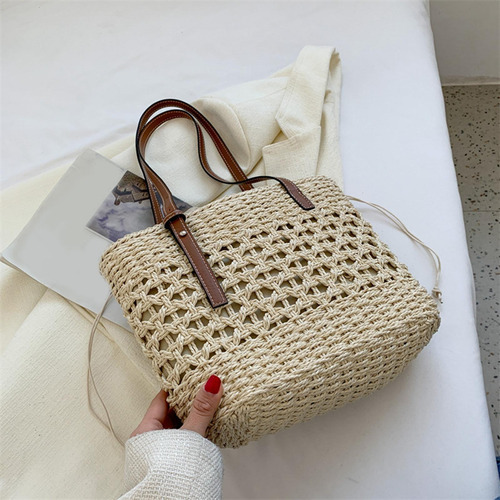 Bolso De Mano Tejido A La Moda Para Mujer, Tejido A Mano, Ca