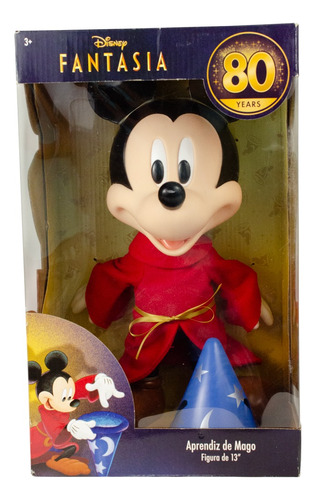 Figura Mickey Mouse Fantasia Disney Aprendiz De Mago 80 Años