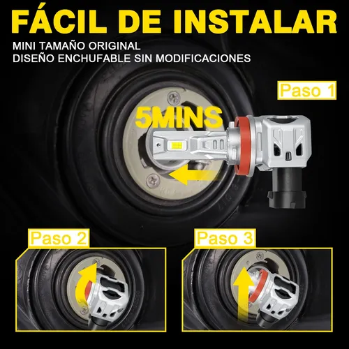 40000lm- Kit De Faros Delanteros Led 9005 H11 Luz Alta/baja