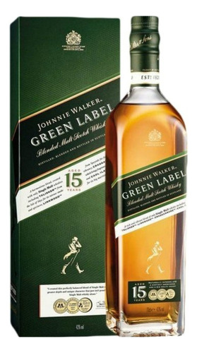 Whisky Johnnie Walker Green Label 750ml.