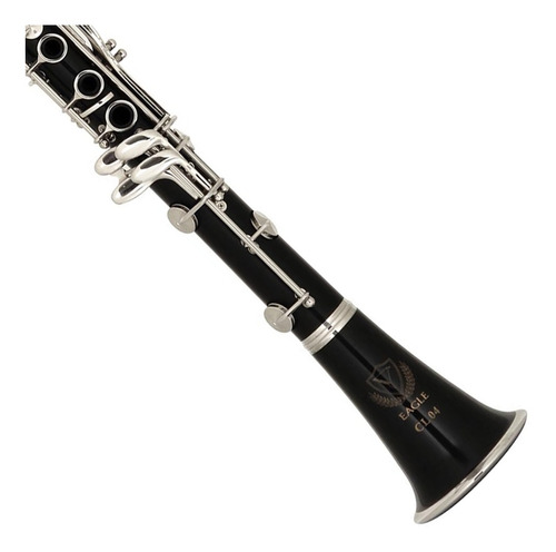 Imagem 4 de 4 de Clarinete Sib Corpo Abs 17 Chaves Niquelada Estojo Eaglecl04