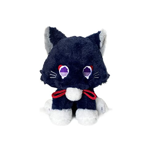 Almohada De Peluche Kawaii Scaramouche Wanderer Cat, Pe...