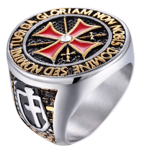 Anillo De Cruz Templaria For Hombre