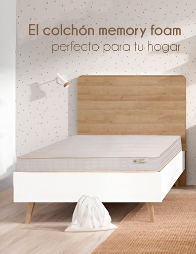 Colchón Individual Memory Foam Suave Confort Óptimo Y Soport