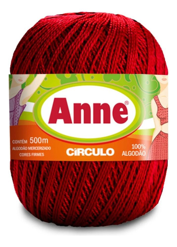 Hilo Anne Circulo 100% Algodón Mercerizado 150grs 500mts