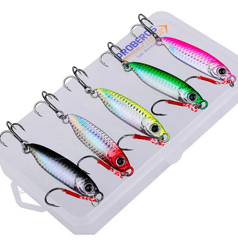 Set De Pesca Con Señuelos En Alta Mar Baits, 5 Piezas