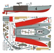 Comprar Lancha Sovietica Pg-117 Esc 1:35  Papercraft (envio X Mail)