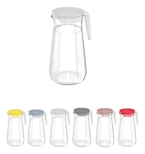 Frasco de plástico Belly con tapa, 1,8 L, color o Martiplast