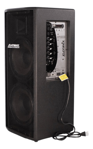 Caixa De Som Ativa Dupla Datrel At10x2 10 Titanium 300w Bt