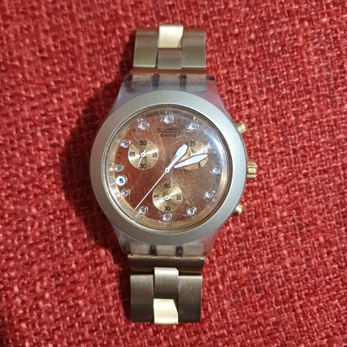 Reloj Original Swatch Irony Dorado 