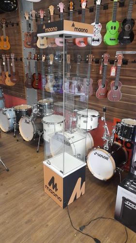 Vitrina Exhibidora Con Luz Incluida (no Envio Al Interior) Blanco