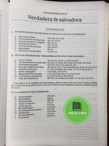 Imagen 8 de 10 de Biblia Estudio Macarthur Letra Grande Piel Cierre E Indices