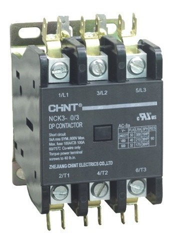 Contactor Para Aire Acondicionado 3x30a 110vac Chint