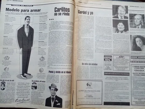 Suplementos Gardel Clarín Tiempo Argentino Años 83*95 Y 2012 (Usado)