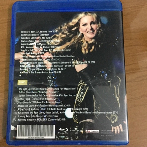 Bluray Madonna Superbowl 2012 + Extras (finally Enough Love)