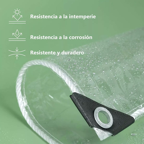 Cortina Pvc Roller Cierre De Terraza Transparente 3m × 2m