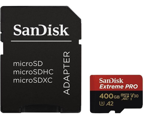 Imagen 1 de 6 de Tarjeta De Memoria Sandisk Extreme Pro Micro Sdxc Uhs-i U3 A