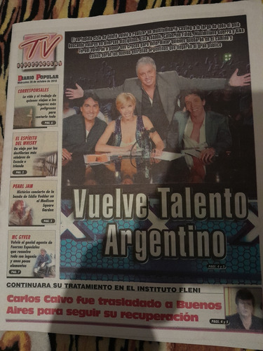 Diario Popular Tv Carlos Calvo 20 10 2010