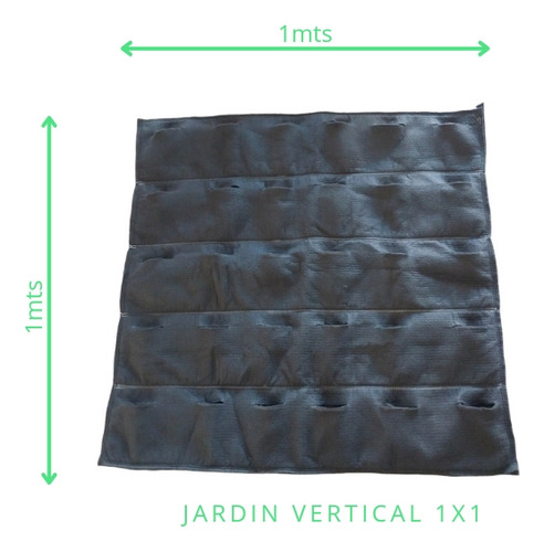 Jardin Vertical Reforzado 30 Aberturas Geotextil 1x1 Mt