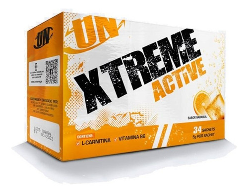 Xtreme Active 34 Sachet Quemador De Grasa - Tienda Fisica