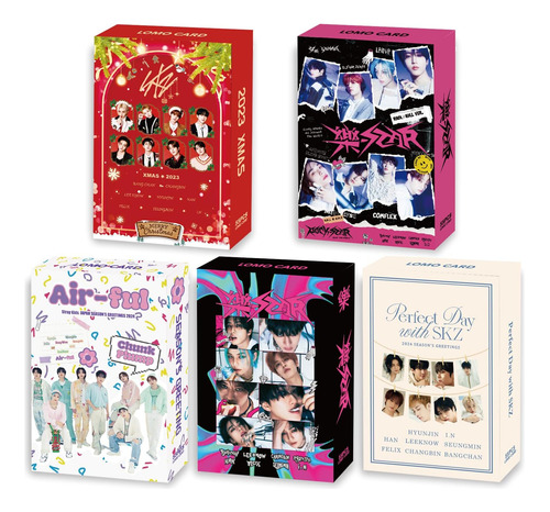 Conjunto De 5 Paquetes/275 Tarjetas Lomo De Stray Kids ...