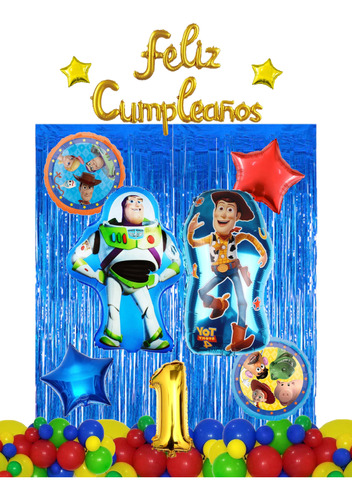 Globos Buzz Lightyear Toy Story Decoración Fiesta 53 Piezas