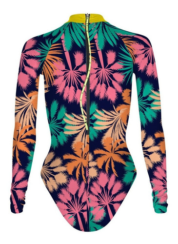 Imagen 2 de 6 de Traje De Baño Surf Para Mujer Blue Palms Manga Larga
