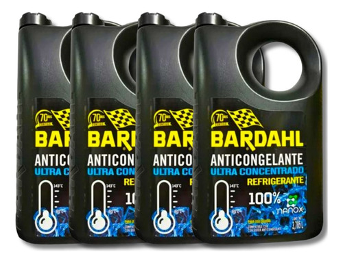 Bardahl Anticongelante Ultra Concentrado Nanox (4 Piezas)