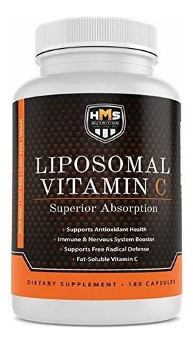 Vitamina C Liposomal Premium 1600mg Hms 180 Cap