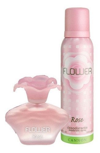 Imagen 2 de 5 de Set Flower Rose Perfume Desodorante Bolso Mujer Original