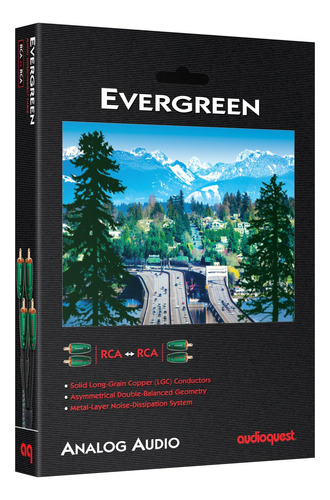 Audioquest Evergreen 1m 3.28 Feet Rca To Rca 1m 3'4 1 Me...