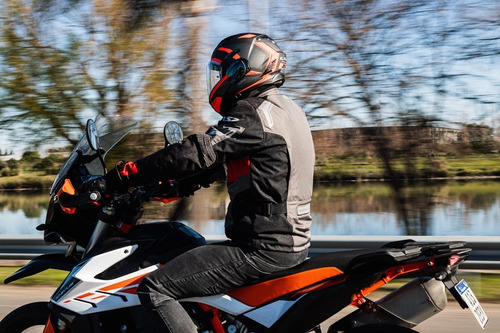 Imagen 10 de 10 de Campera Moto Cordura Ls2 Gallant Gris Protecciones