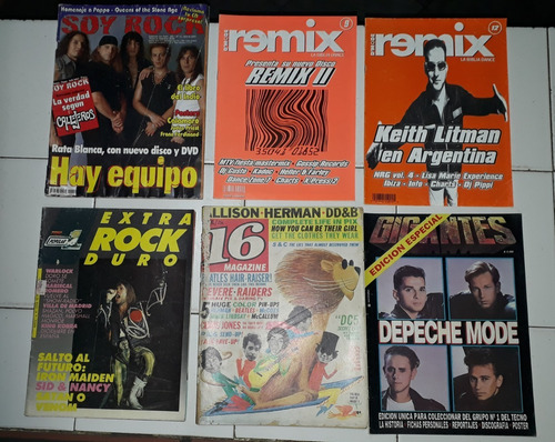 Revistas De Musica Rock Varias Leer! (Usado)