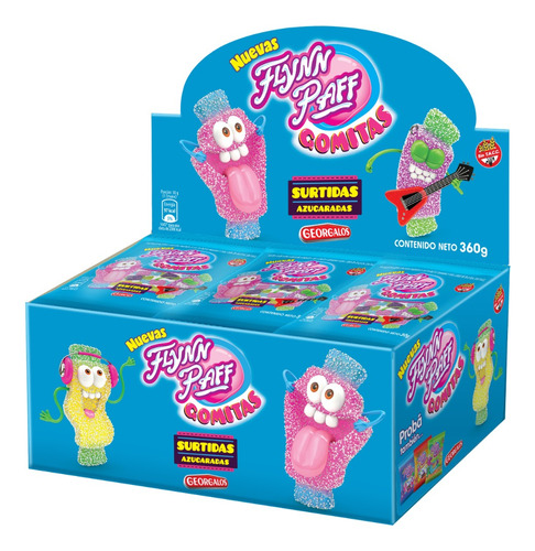 Gomitas Flynn Paff Surtidas Azucaradas Caja X 12un