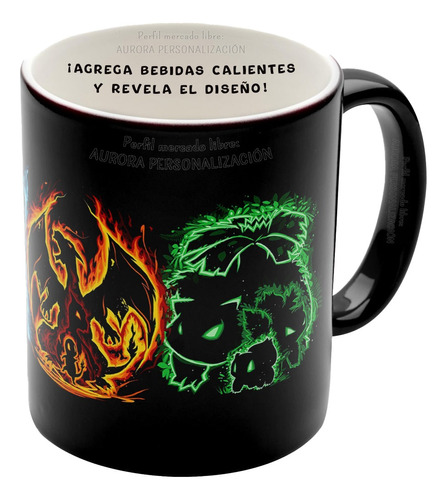 Mug Pocillo Mágico Pokemon Go Anime Regalo Taza 008