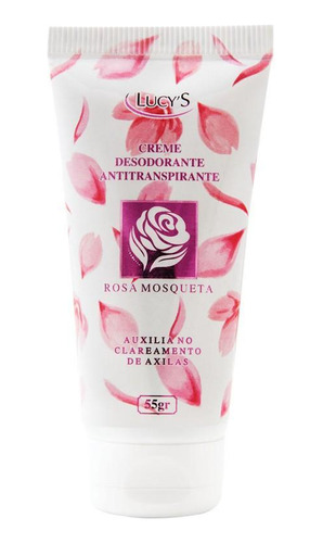 Creme Desodorante Antitranspirante Clareador Rosa Mosqueta