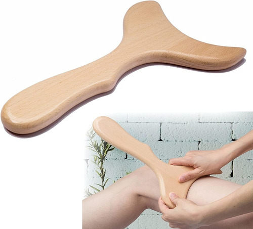 Herramienta Madera Para Drenaje Linfático Escultura Gua Sha