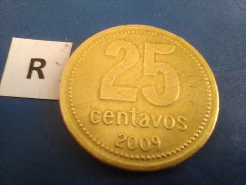 Moneda Argentina Antigua De 25 Cent.2009 Cabildo Bs As.