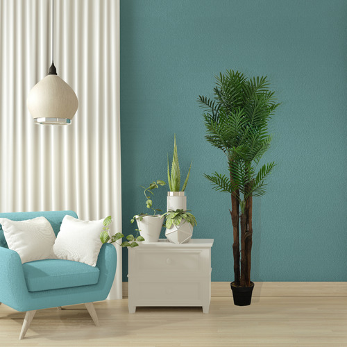 Kit 2 Plantas Artificiales Tipo Palma 180cm Recepcion