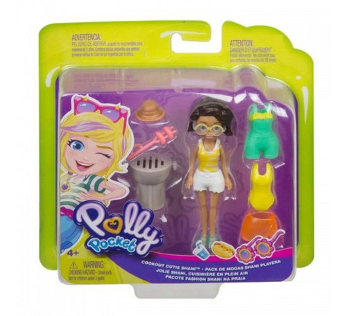 Polly Pocket Muñeca Modelo Pack De Moda Shani Playera