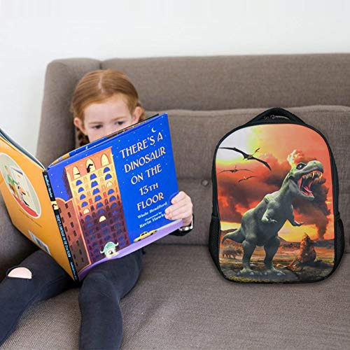 Mochila Escolar Con Dinosaurios (dinosaurio De 4 X 14 Pulgad