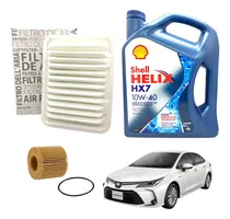 Comprar Kit Shell 10w40 Y 2 Filtros Toyota Corolla 1.8 2012 A 2022