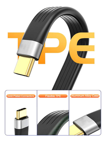 . Adaptador De Carregamento Rápido Usb Tipo C Macho Para