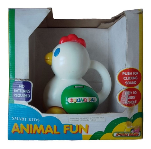 Juguete Animal Fun Gallina Arrastre Didactico Retro Vintage