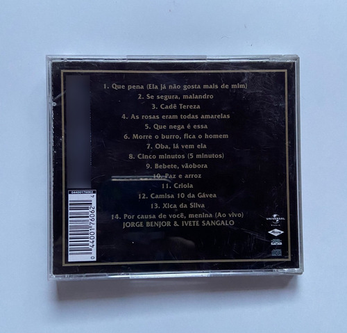 Cd Gold. Jorge Benjor Y Ivete Sangalo. Universal Music. 2002 (Usado)