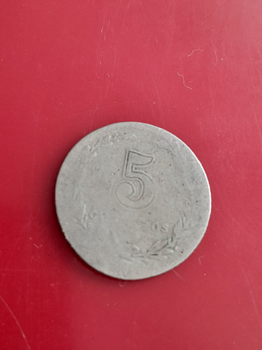 Moneda De Argentina De 5 Cent De 1914 (Usado)