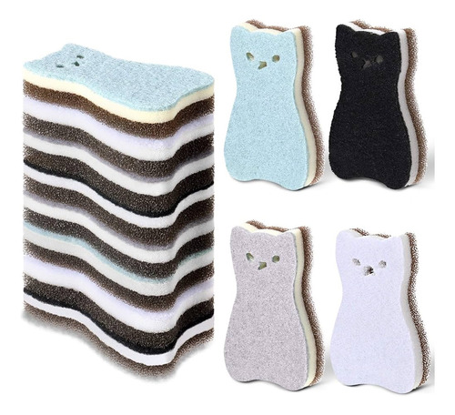 Esponja Gatitos Por 4 Unidades - Esponja Cocina Surtido