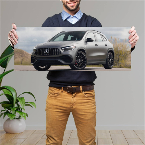 Cuadro 30x80cm Auto 2021 Mercedes Amg Gla 45 S U 481