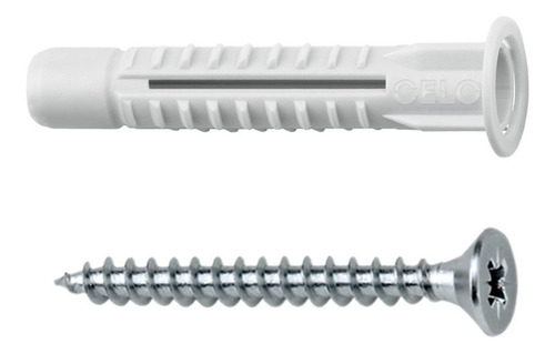 Tarugo Para Yeso Volcanita 8 Mm Con Tornillo 50 Un 98mzksk